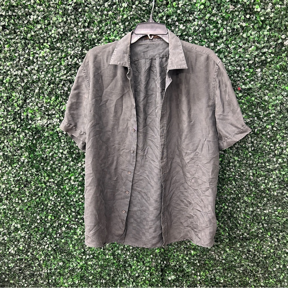 Louis Vuitton Gray/blue Casual Button Down Shirt size L